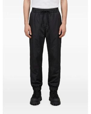 Moncler Drawstring-Waist Logo-Patch Track Pants - Black