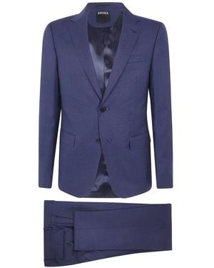 ZEGNA Einreihiger Anzug - Blau