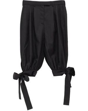 VAQUERA Tie-Hem Shorts - Black