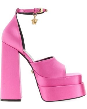 Versace Medusa Aevitas Open-Toe Sandals - Pink