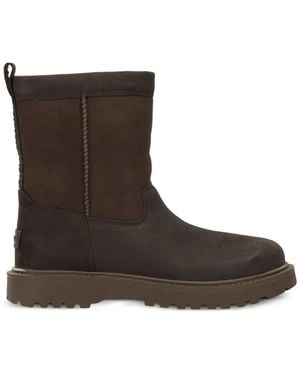 UGG Logo-Patch Panelled Boots - Brown