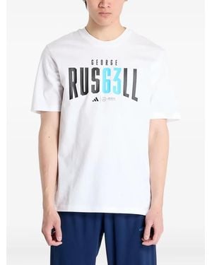adidas X Mercedes Amg Petronas Formula One Team George Russell T-Shirt - White