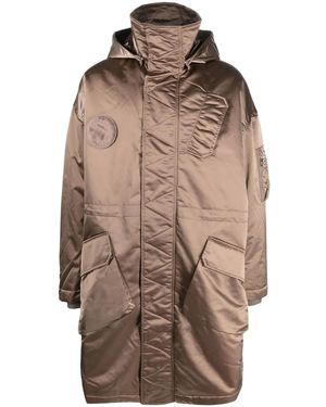 Etudes Studio フーデッド オーバーサイズコート - ブラウン