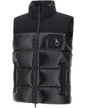 Moose Knuckles Logo-plaque Gilet - ブラック