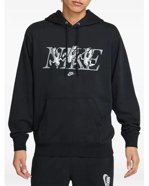 Nike Graphic-Print Hoodie - Blue