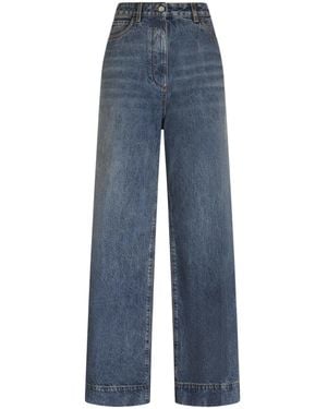 Etro Vaqueros Acampanados De Talle Alto - Azul