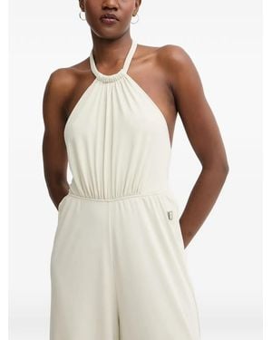 ARMANI EXCHANGE Sleeveless Halterneck Jumpsuit - White