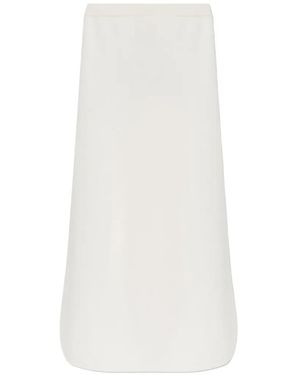 Lisa Yang Dolly Knitted Midi Skirt - White