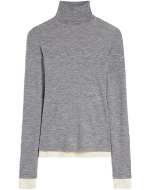 Jil Sander ウールレイヤード Tシャツ - グレー
