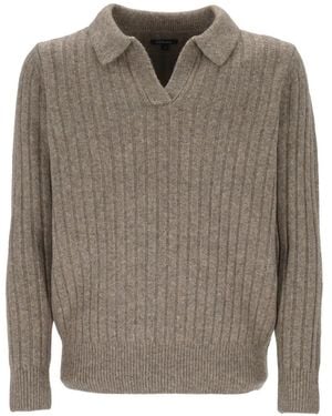 KEELING Ribbed-Knit Jumper - Grey
