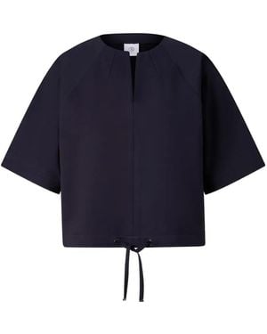 Bogner Oberteil Mit Raglanärmeln Und Kordelzugsaum - Blau