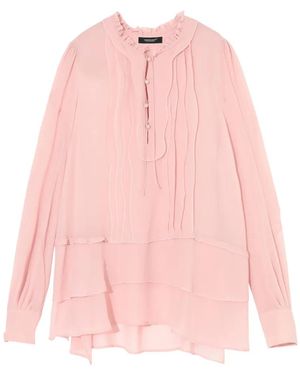 Undercover Ruffled Tiered Blouse - Pink
