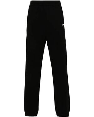 Missoni Chevron-Inserts Cotton Track Pants - Black