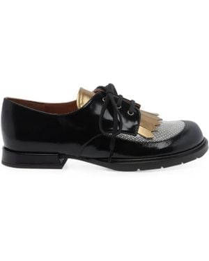 Chie Mihara Jeripa Fringed Loafers - Black