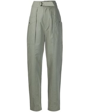 Isabel Marant High-Waisted Tapered Pants - Green