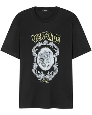Versace T-Shirt With Print - Black
