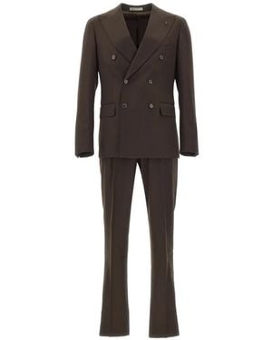 Corneliani Double-Breasted Suit - Black
