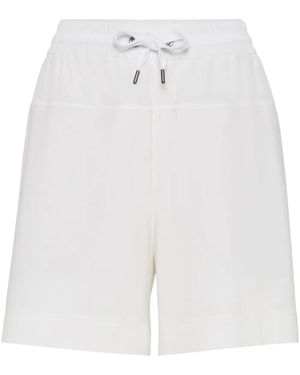 Brunello Cucinelli Trainingsshorts Met Vlakken - Wit