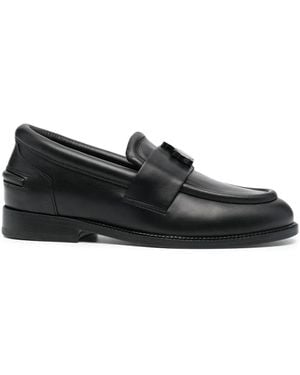 Lanvin Loafers Met Logo - Zwart