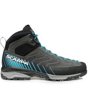 SCARPA High-Top Panelled Hiking Boots - Green