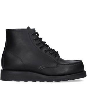 Red Wing Lace-Up Ankle Boots - Black