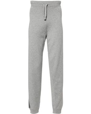 Corneliani ミッドライズ ストライプ パンツ - グレー