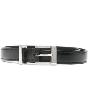 KHAITE Manhattan Leather Belt - White