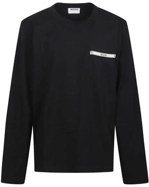 Moschino Pocket Long-Sleeve T-Shirt - Black