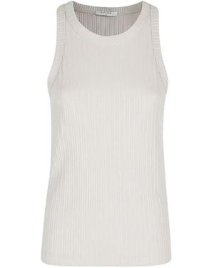 Circolo 1901 Ribbed Tank Top - White