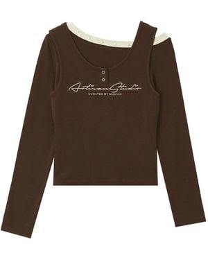 Musium Div. Layered Jersey - Brown