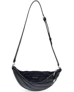 Joy Gryson Pleated Crescent Shoulder Bag - White