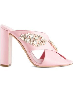 Giambattista Valli 120Mm Crystal-Embellished Sandals - Pink