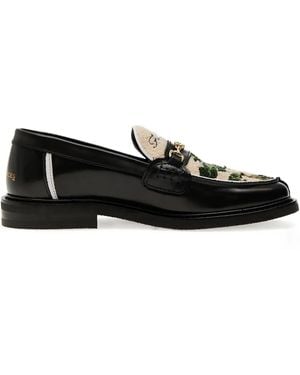 Filling Pieces Loafer Mit Stickerei - Schwarz