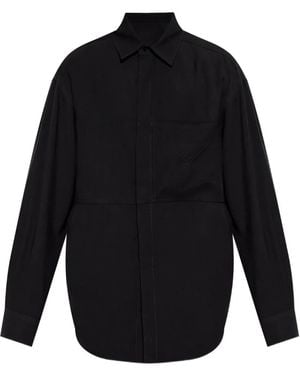 Iceberg Panelled Modal Shirt - Blue
