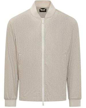 BOSS Giacca Con Zip - Bianco