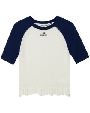 ShuShu/Tong Pull À Effet Usé À Manches Raglan - Bleu