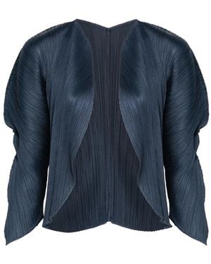 Pleats Please Issey Miyake Pleated Jacket - Blue