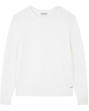 Paul & Shark Crew-Neck Merino Wool Jumper - White