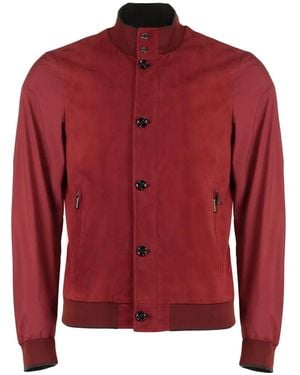 Moorer Mezzano Bomber Jacket - Red