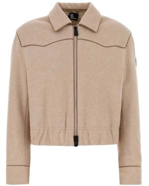 Moncler Piped Western-Yoke Shirt Jacket - Natural
