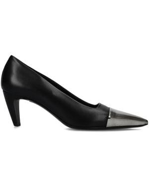 Premiata Nappa Leather Pointed-Toe Court Shoes - Black