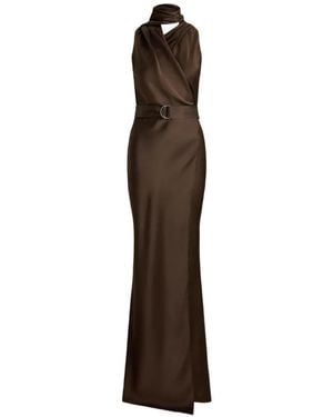 Ralph Lauren Rynn Sleeveless Gown - Brown