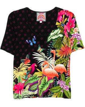 Johnny Was Janie Favorite Tシャツ - ブラック