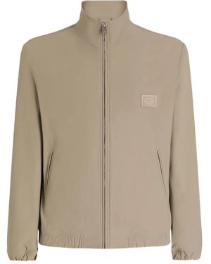 Dolce & Gabbana Logo-Patch Lightweight Jacket - Natural