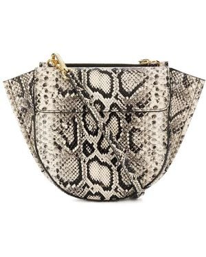 Wandler Python Print Tote Bag - White