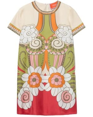La DoubleJ Swing Placée Mini Dress - Green