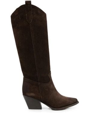 P.A.R.O.S.H. Pointed-Toe Cowboy Boots - Black