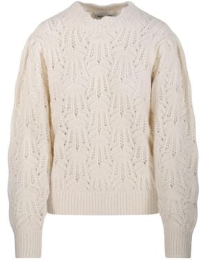 Isabel Marant Openwork Puff-sleeve Sweater - ナチュラル