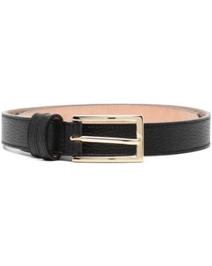 N.Peal Cashmere Leather Belt - Black