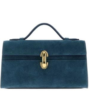 SAVETTE Bolso Shopper Symmetry De Piel - Azul